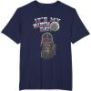 imageStar Wars Darth Vader Balloon Boy Its My Birthday TShirtNavy Blue
