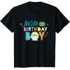 imageStar Wars Grogu Mandalorian Toon Mom of the Birthday Boy TShirtBlack