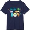 imageStar Wars Grogu Mandalorian Toon Mom of the Birthday Boy TShirtNavy Blue
