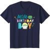 imageStar Wars Grogu Mandalorian Toon Mom of the Birthday Boy TShirtNavy Blue