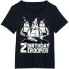 imageStar Wars Stormtrooper Party Hats Trio 2nd Birthday Trooper TShirtBlack