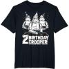 imageStar Wars Stormtrooper Party Hats Trio 2nd Birthday Trooper TShirtBlack