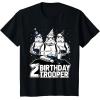 imageStar Wars Stormtrooper Party Hats Trio 2nd Birthday Trooper TShirtBlack