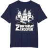 imageStar Wars Stormtrooper Party Hats Trio 2nd Birthday Trooper TShirtNavy Blue