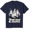 imageStar Wars Stormtrooper Party Hats Trio 2nd Birthday Trooper TShirtNavy Blue