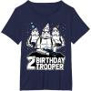 imageStar Wars Stormtrooper Party Hats Trio 2nd Birthday Trooper TShirtNavy Blue