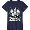 imageStar Wars Stormtrooper Party Hats Trio 2nd Birthday Trooper TShirtNavy Blue