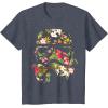 imageStar Wars Tropical Stormtrooper Floral Print Disney TShirtHeather Blue