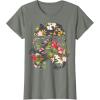 imageStar Wars Tropical Stormtrooper Floral Print Disney TShirtOlive Heather