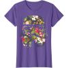imageStar Wars Tropical Stormtrooper Floral Print Disney TShirtPurple Heather