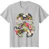 imageStar Wars Tropical Stormtrooper Floral Print Disney TShirtSilver Grey