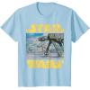 imageStar Wars Vintage Imperial ATAT Battle of Hoth TShirt TShirtBaby Blue