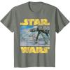 imageStar Wars Vintage Imperial ATAT Battle of Hoth TShirt TShirtOlive Heather
