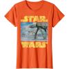 imageStar Wars Vintage Imperial ATAT Battle of Hoth TShirt TShirtOrange