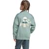 imageadidas Kids Star Wars Mandalorian Track TopSilver GreenCyber Metallic