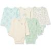 imageAmazon Essentials Disney  Marvel  Star Wars  Princess Baby Girls LongSleeve Bodysuits Pack of 5Bambi Nature