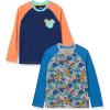 imageAmazon Essentials Disney  Marvel  Star Wars Boys and Toddlers LongSleeve Henley TShirts Pack of 2Mickey Jumble