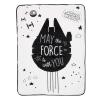 imageLambs ampamp Ivy Star Wars Millennium Falcon Baby Blanket  White
