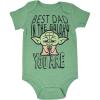 imageSTAR WARS Darth Vader Yoda Baby Bodysuit Newborn to InfantGreen