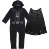 imageSTAR WARS Darth Vader Zip Up Cosplay Coverall Infant to Big KidBlack