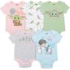 imageSTAR WARS The Mandalorian The Child 5 Pack Short Sleeve Baby Bodysuits Newborn to InfantBaby Grogu