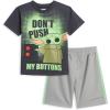 imageSTAR WARS The Mandalorian The Child Baby Athletic TShirt and Mesh Shorts Outfit Set Infant to Big KidCharcoal