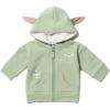 imageSTAR WARS The Mandalorian The Child Fleece Zip Up Hoodie Infant to ToddlerGreen