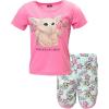imageSTAR WARS The Mandalorian The Child Girls French Terry TShirt and Shorts Outfit Set Little Kid to Big KidBlue  Pink