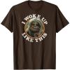 imageStar Wars  Chewbacca I Woke Up Like This TShirtBrown
