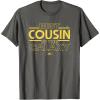 imageStar Wars Best Cousin in the Galaxy Family Trip Birthday TShirtAsphalt Grey