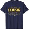 imageStar Wars Best Cousin in the Galaxy Family Trip Birthday TShirtNavy Blue