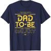 imageStar Wars Best DadtoBe in the Galaxy Birthday Fathers Day TShirtNavy Blue