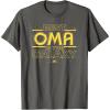 imageStar Wars Best Oma in the Galaxy Birthday Mothers Day TShirtAsphalt Grey