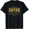 imageStar Wars Best Sister in the Galaxy Family Trip Birthday TShirtBlack