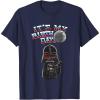 imageStar Wars Darth Vader Balloon Boy Its My Birthday TShirtNavy Blue