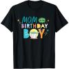 imageStar Wars Grogu Mandalorian Toon Mom of the Birthday Boy TShirtBlack