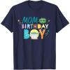 imageStar Wars Grogu Mandalorian Toon Mom of the Birthday Boy TShirtNavy Blue