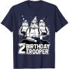 imageStar Wars Stormtrooper Party Hats Trio 2nd Birthday Trooper TShirtNavy Blue