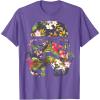 imageStar Wars Tropical Stormtrooper Floral Print Disney TShirtPurple Heather
