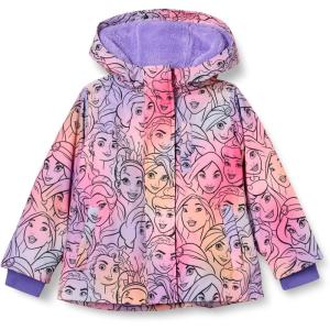 imageAmazon Essentials Disney  Marvel  Star Wars  Frozen  Princess Girls and Toddlers Warm Puffer CoatPrincessOmbre