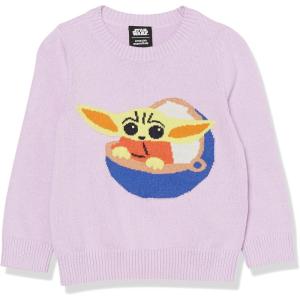 imageAmazon Essentials Disney  Marvel  Star Wars  Princess Girls and Toddlers Crewneck SweatersStar Wars Grogu  Girls