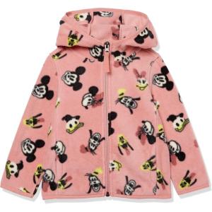 imageAmazon Essentials Disney  Marvel  Star Wars  Princess Girls and Toddlers Polar Fleece FullZip Hoodie JacketsMinnie and Friends