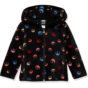 imageAmazon Essentials Disney  Marvel  Star Wars  Princess Girls and Toddlers Polar Fleece FullZip Hoodie JacketsStar Wars Rebel