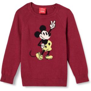 imageAmazon Essentials Disney  Marvel  Star Wars Boys and Toddlers Crewneck SweatersHappy Mickey  Boys