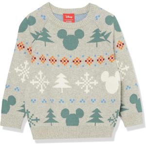 imageAmazon Essentials Disney  Marvel  Star Wars Boys and Toddlers Crewneck SweatersMickey Fair Isle  Boys