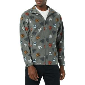 imageAmazon Essentials Disney  Marvel  Star Wars Mens Polar Fleece FullZip Mock JacketsStar Wars Vader