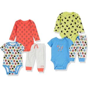 imageAmazon Essentials Disney  Marvel  Star Wars Unisex Babies 6Piece Outfit Set Pack of 6Marvel Friends