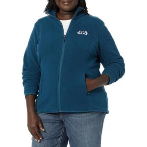imageAmazon Essentials Disney  Marvel  Star Wars Womens Polar Fleece FullZip Mock JacketsStar Wars Logo