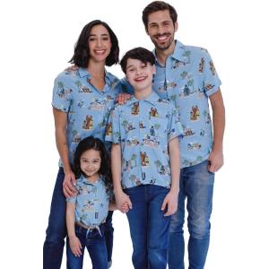 imageSTAR WARS Chewbacca Darth Vader R2D2 Stormtrooper TIE Fighter XWing Matching Family Hawaiian Button Down Shirt AdultMens Button Down