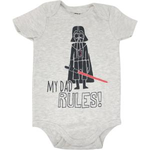 imageSTAR WARS Darth Vader Yoda Baby Bodysuit Newborn to InfantWhite